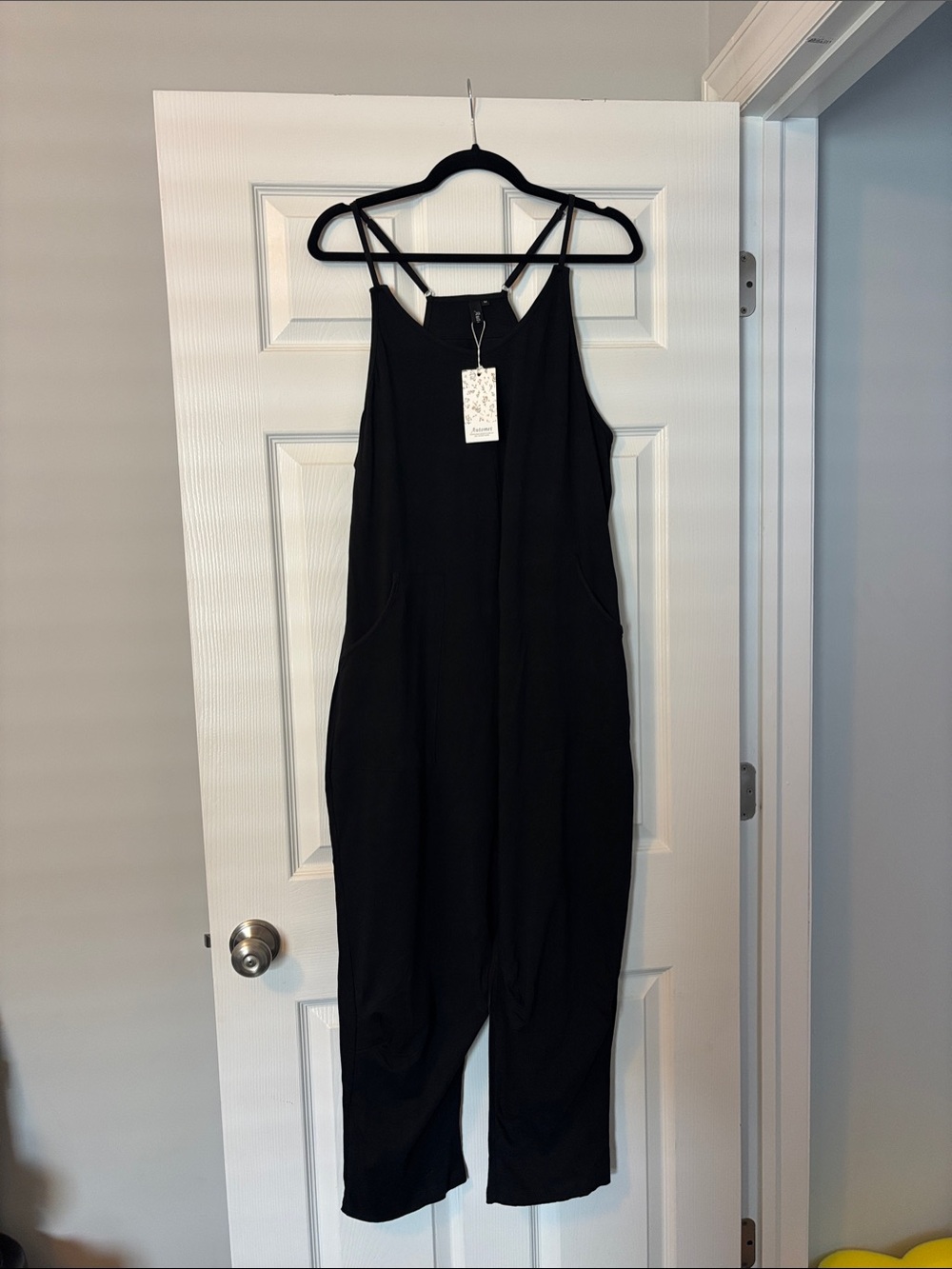 Black Women's Strappy Jumpsuit